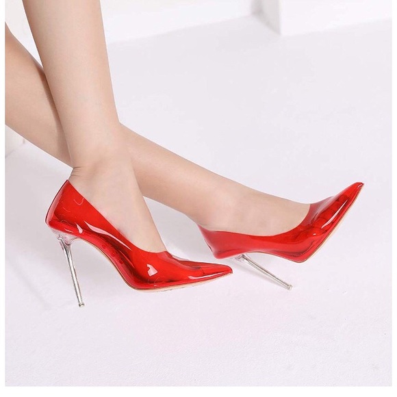 NIB MACKIN J Pointed Toe Transparent Pump, Size 10 - Picture 4 of 6